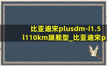 比亚迪宋plusdm-i1.5l110km旗舰型_比亚迪宋plus dm i110km旗舰型